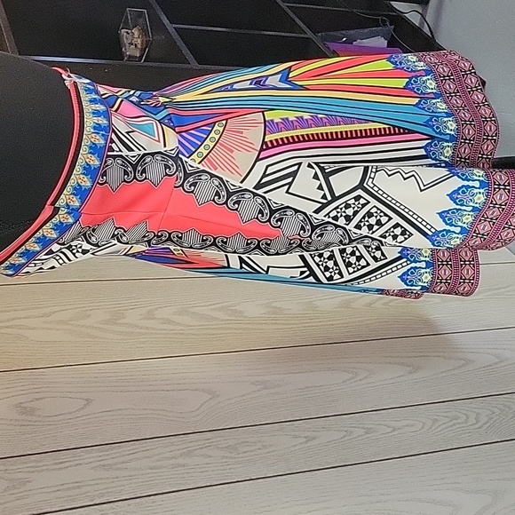 Colorful strapless dress - Picture 3 of 6